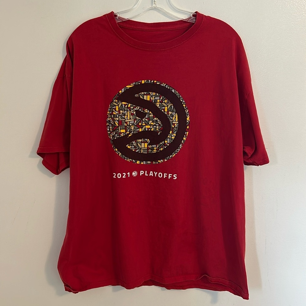 Atlanta Hawks X Chick-Fil-A NBA 2021 Playoffs Basketball T-Shirt Size XL